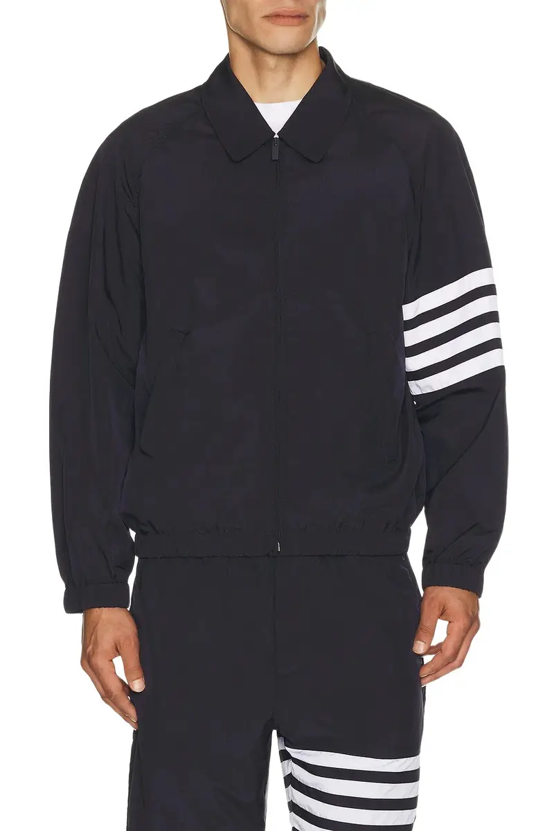 Thom Browne Zip Front Raglan Coach Jacket