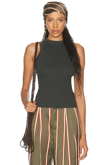 ENZA COSTA Cashmere Rib Tank Top | Image 1 ENZA COSTA Cashmere Rib Tank Top | Image 1