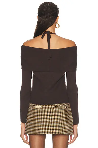 Simkhai Cambria Long Sleeve Off Shoulder Top | Thumbnail 3 Simkhai Cambria Long Sleeve Off Shoulder Top | Thumbnail 3
