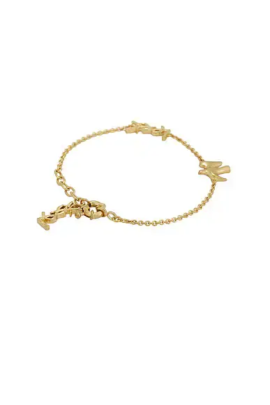 Saint Laurent Thin YSL & Dove Bracelet | Thumbnail 4 Saint Laurent Thin YSL & Dove Bracelet | Thumbnail 4