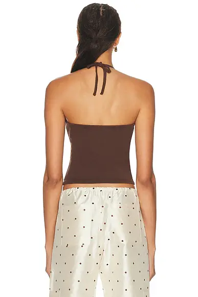 DONNI. The Baby Rib Halter Top | Thumbnail 3
