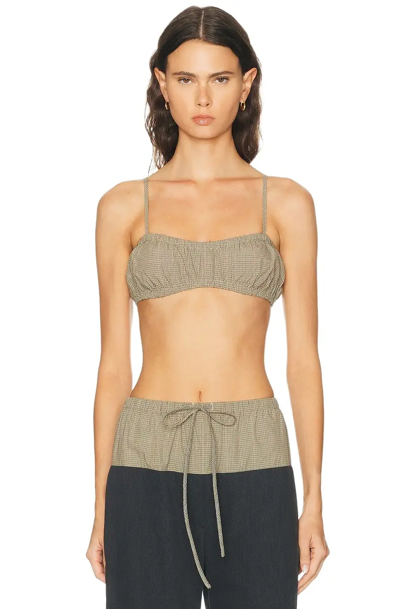 Bubble Bandeau Crop Top