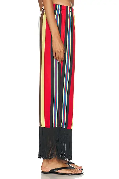 SIMONMILLER Nella Crepe Fringe Pant | Thumbnail 3 SIMONMILLER Nella Crepe Fringe Pant | Thumbnail 3