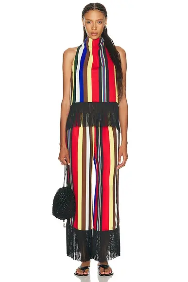 SIMONMILLER Nella Crepe Fringe Pant | Thumbnail 5 SIMONMILLER Nella Crepe Fringe Pant | Thumbnail 5