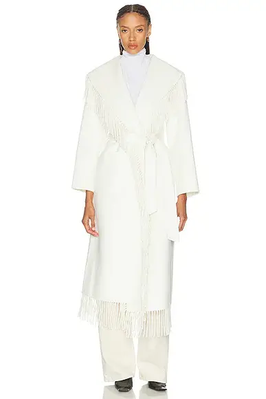 Simkhai Carrie Fringe Robe Coat | Thumbnail 2 Simkhai Carrie Fringe Robe Coat | Thumbnail 2