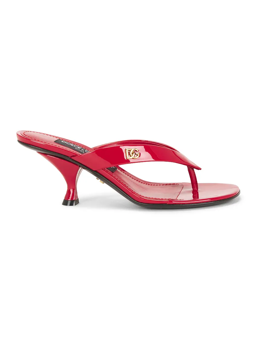 Dolce & Gabbana Kitten Heel Thong Sandal