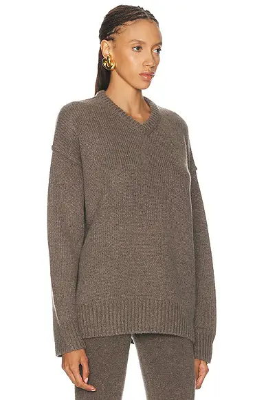 Nour Hammour Jude V Neck Sweater | Thumbnail 2 Nour Hammour Jude V Neck Sweater | Thumbnail 2