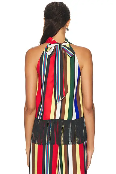 SIMONMILLER Tia Crepe Fringe Top | Thumbnail 3 SIMONMILLER Tia Crepe Fringe Top | Thumbnail 3