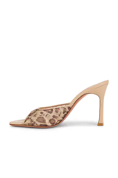 Amina Muaddi Alexa Lace 95 Slipper Mule | Thumbnail 5 Amina Muaddi Alexa Lace 95 Slipper Mule | Thumbnail 5