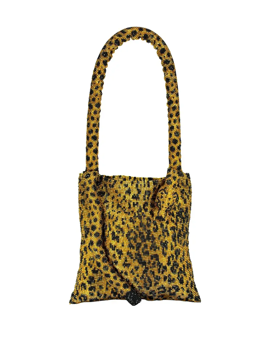 SAC DE SOUL Gold and Black Leopard Felidea Bag | Image 1 SAC DE SOUL Gold and Black Leopard Felidea Bag | Image 1