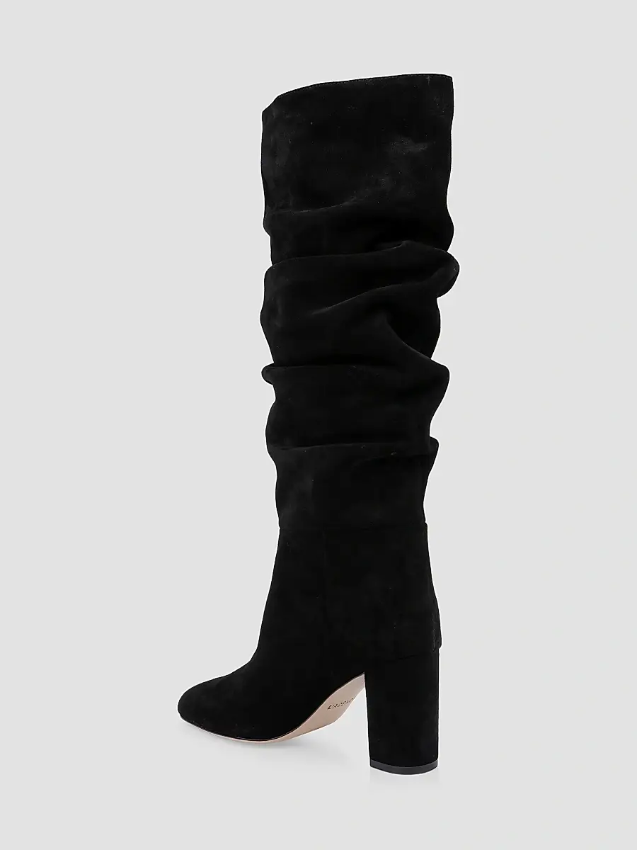 L'Agence Women's Fletcher 80MM Ruched Suede Knee-High Boots | Thumbnail 3 L'Agence Women's Fletcher 80MM Ruched Suede Knee-High Boots | Thumbnail 3