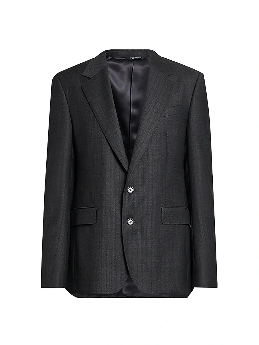Dolce & Gabbana Men's Striped Virgin Wool Blazer - Rigato | Image 1 Dolce & Gabbana Men's Striped Virgin Wool Blazer - Rigato | Image 1