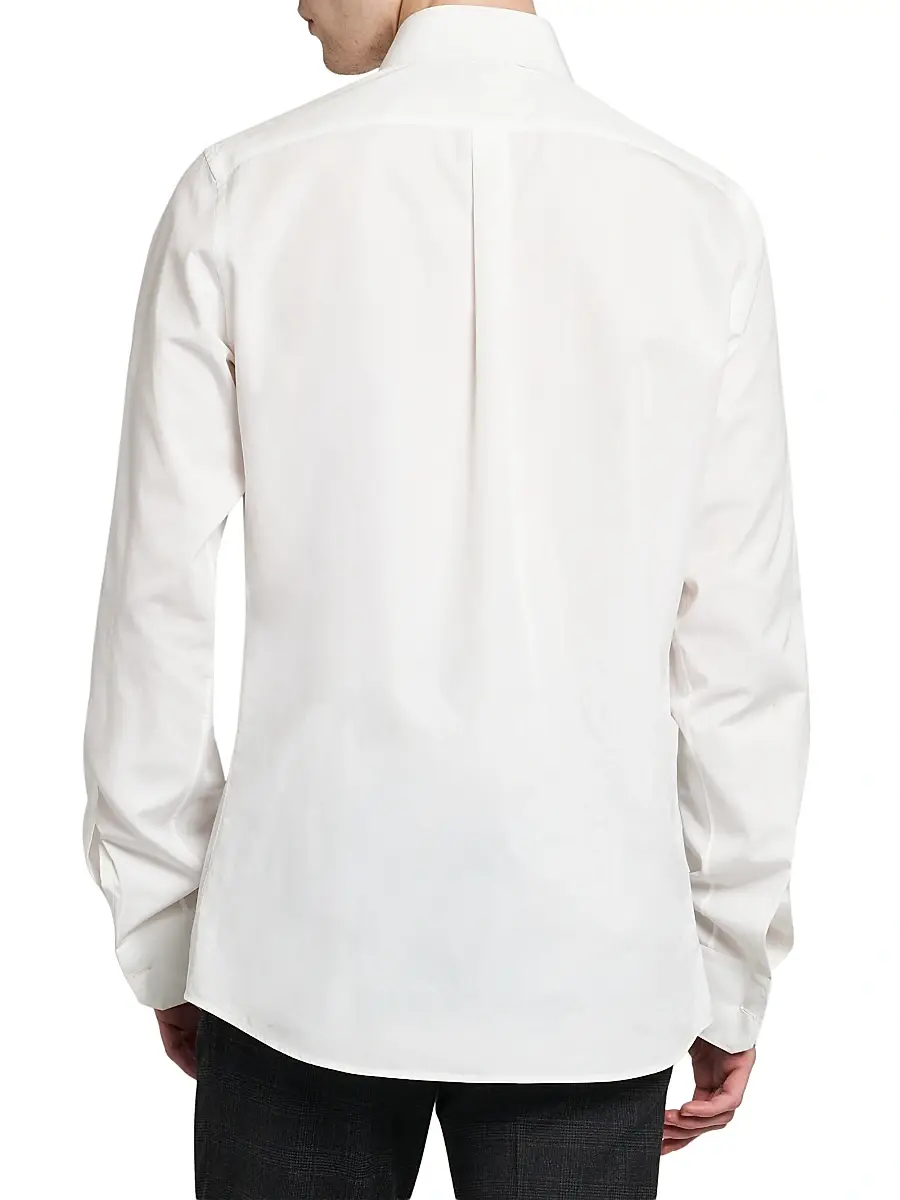 Dolce & Gabbana Men's Logo Cotton Poplin Shirt | Thumbnail 5 Dolce & Gabbana Men's Logo Cotton Poplin Shirt | Thumbnail 5