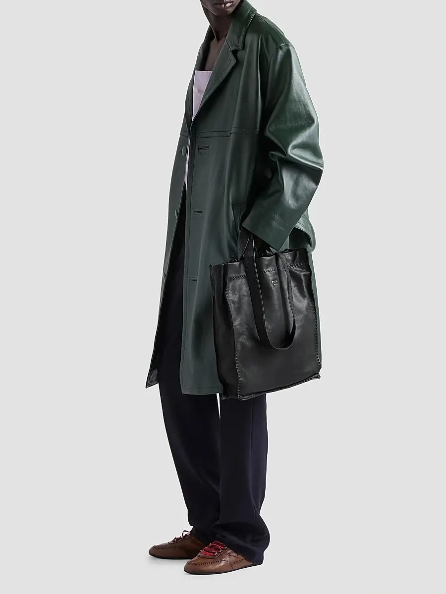 Prada Men's Nappa Leather Tote Bag | Thumbnail 2