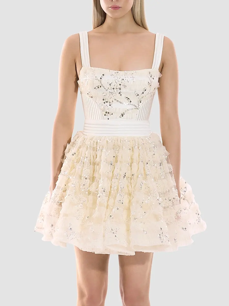 Zhivago Women's Doll Sequin-Embellished A-Line Mini Dress | Thumbnail 2