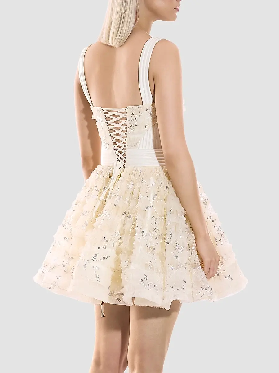Zhivago Women's Doll Sequin-Embellished A-Line Mini Dress | Thumbnail 3