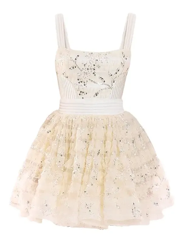 Women's Doll Sequin-Embellished A-Line Mini Dress Women's Doll Sequin-Embellished A-Line Mini Dress