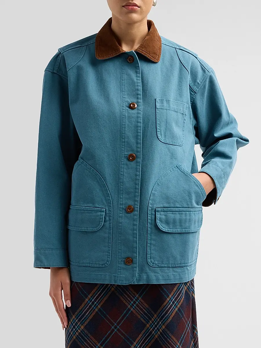 DÔEN Women's Pascale Contrast Collar Jacket | Thumbnail 4 DÔEN Women's Pascale Contrast Collar Jacket | Thumbnail 4