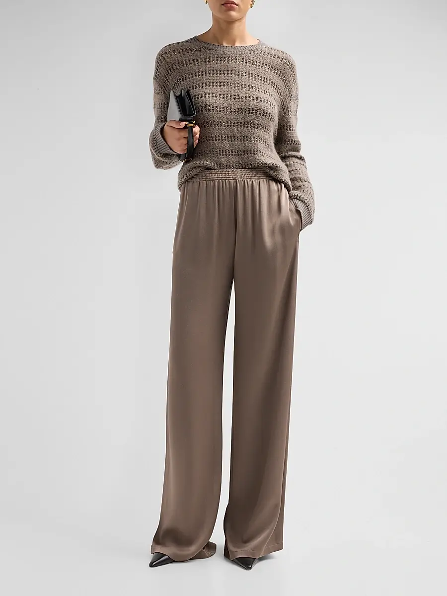 Fabiana Filippi Women's Sequined Striped Wool-Blend Sweater | Thumbnail 2 Fabiana Filippi Women's Sequined Striped Wool-Blend Sweater | Thumbnail 2