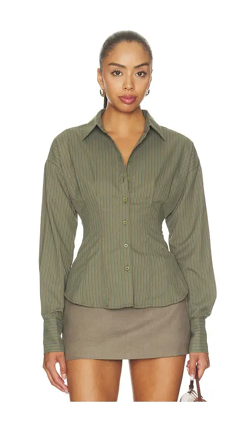 ALL THE WAYS Jeyne Button Up Top
