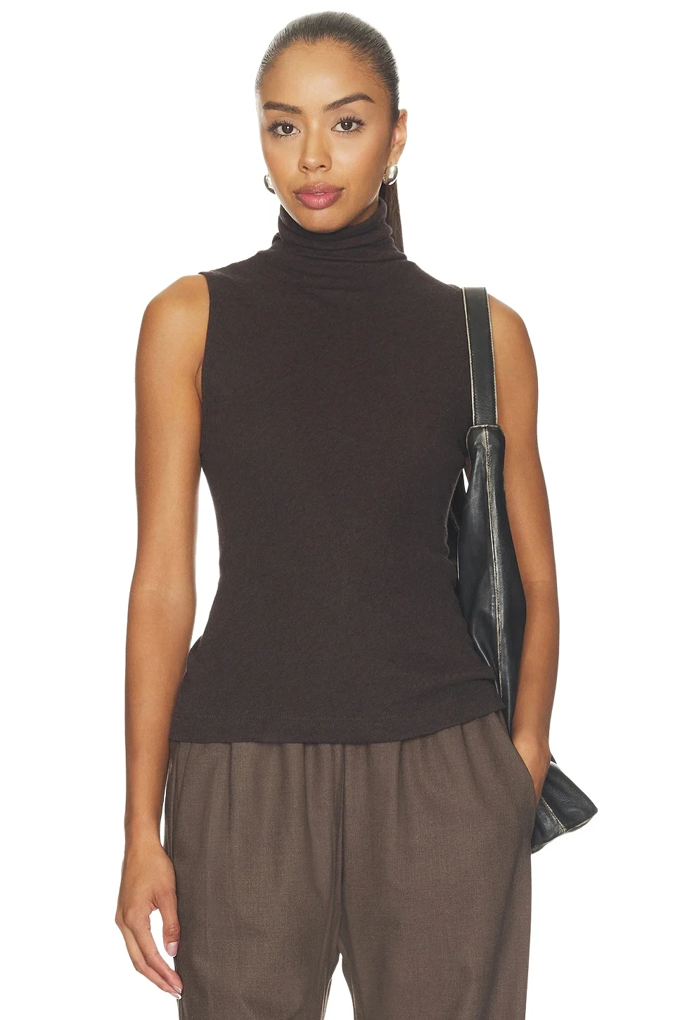 ENZA COSTA Cashmere Jersey Shell Top