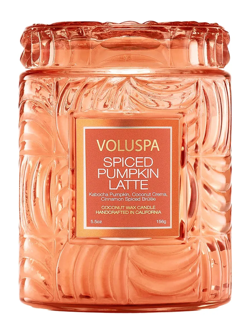 Voluspa Spiced Pumpkin Latte 5.5oz Small Jar Candle