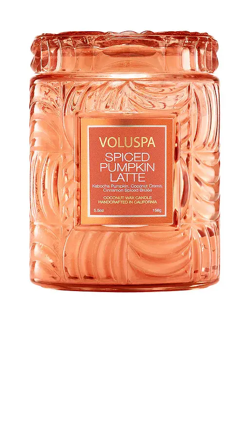 Voluspa Spiced Pumpkin Latte 5.5oz Small Jar Candle