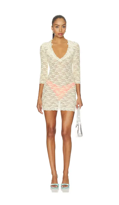 Jaded London 3/4 Sleeve Lace Dress