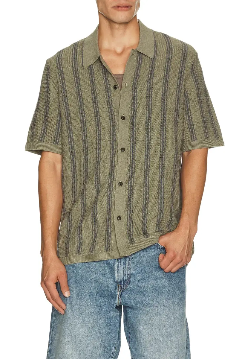 Short Sleeve Knitted Shirt