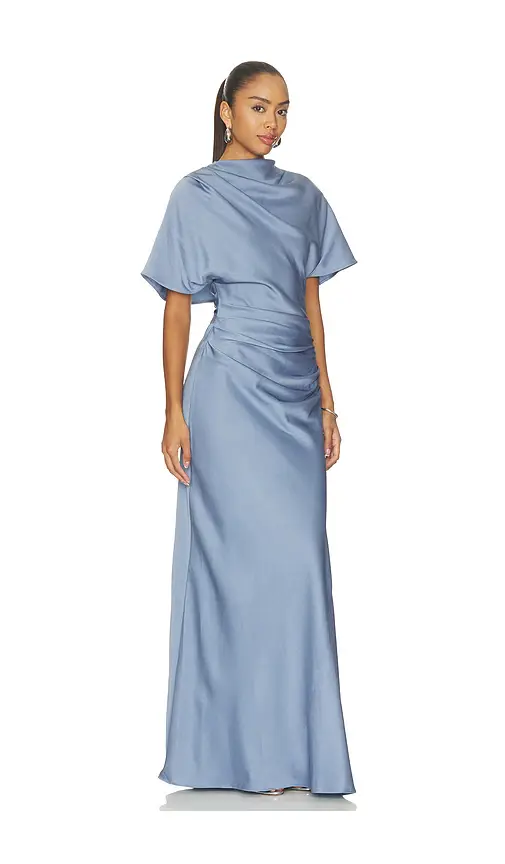 Simkhai Annibelis Short Sleeve Gown | Thumbnail 2