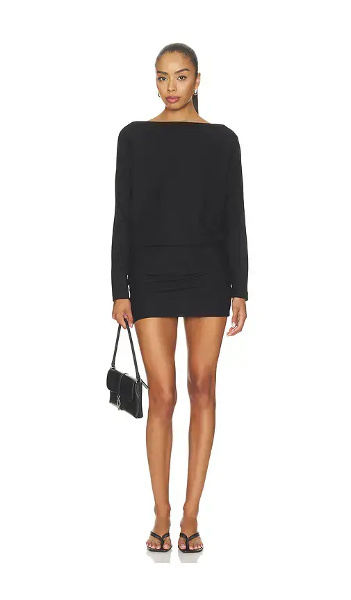 ENZA COSTA Supima Structured Jersey Dolman Curve Dress | Thumbnail 2