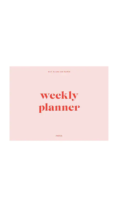 Papier Weekly Desk Planner
