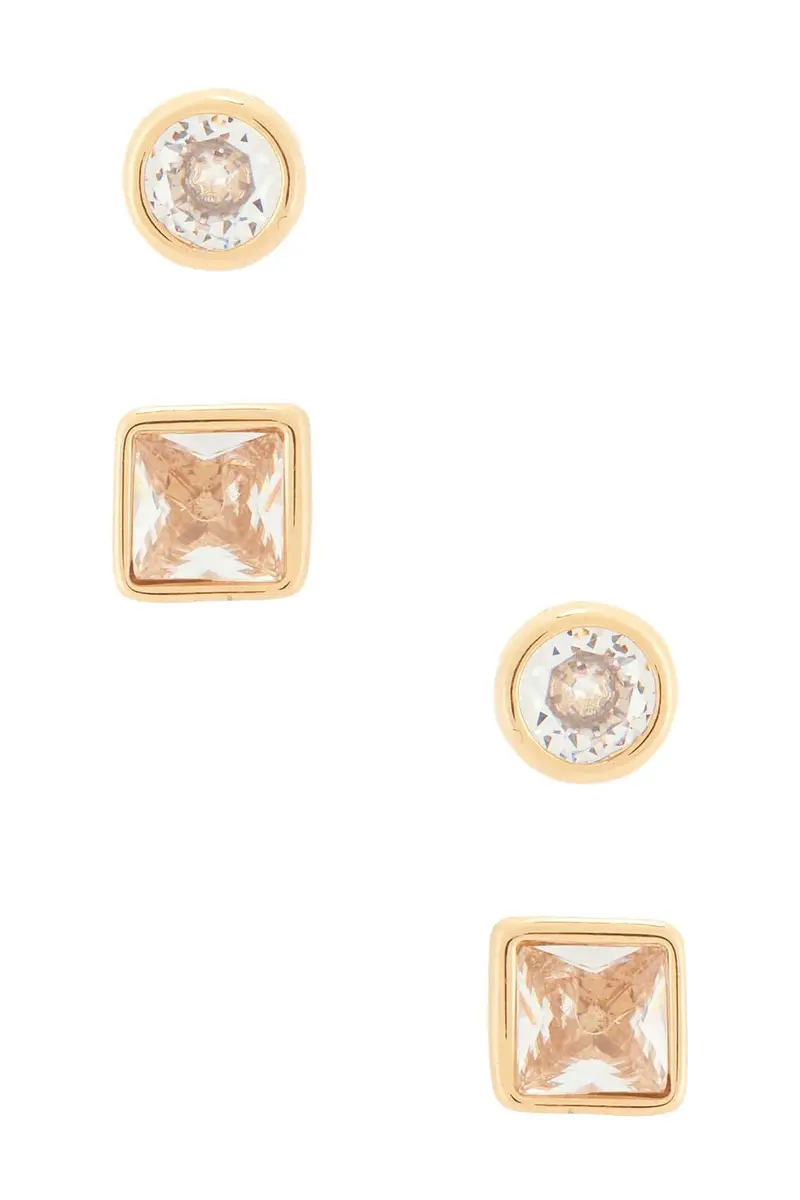 Classic Pairs Crystal Stud Set