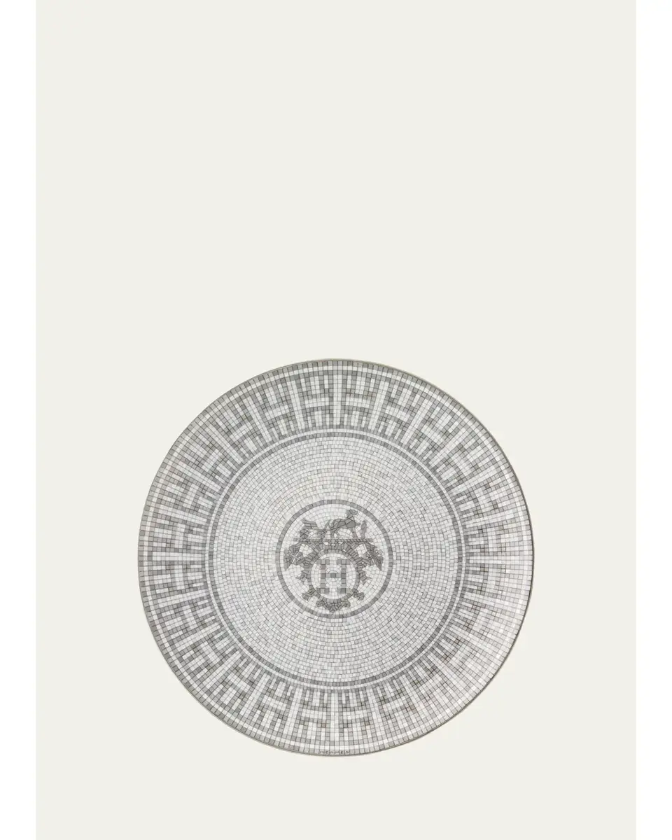 HERMÈS Mosaique au 24 Platinum Salad/Dessert Plate
