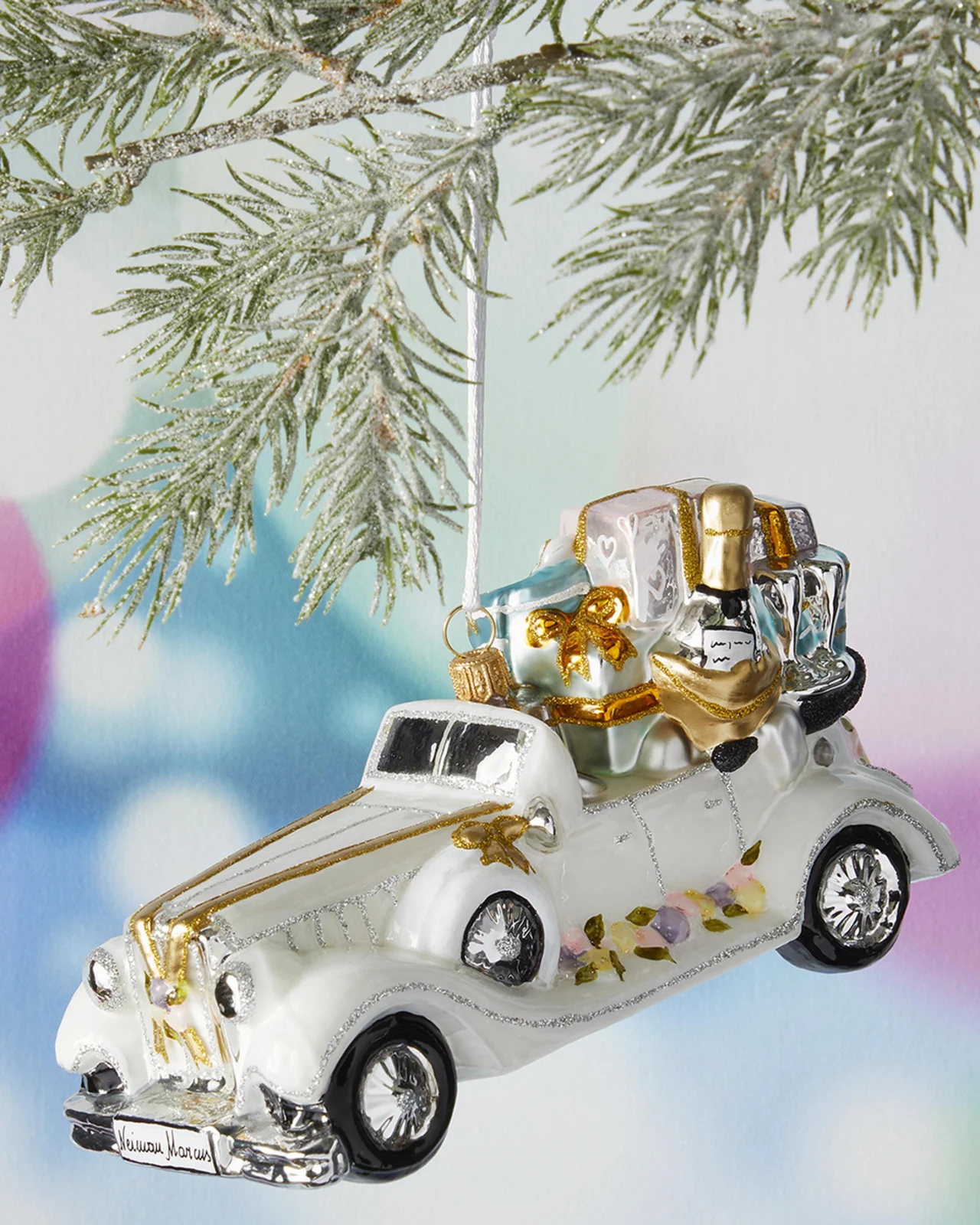 Exclusive Wedding Car Christmas Ornament