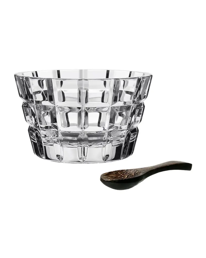 William Yeoward Crystal Blodwyn Salt Dish with Spoon | Image 1 William Yeoward Crystal Blodwyn Salt Dish with Spoon | Image 1