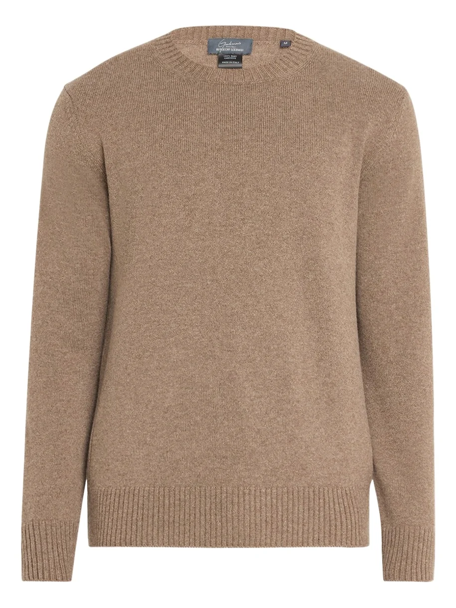 Bergdorf Goodman Men's Rib Baby Cashmere Pullover