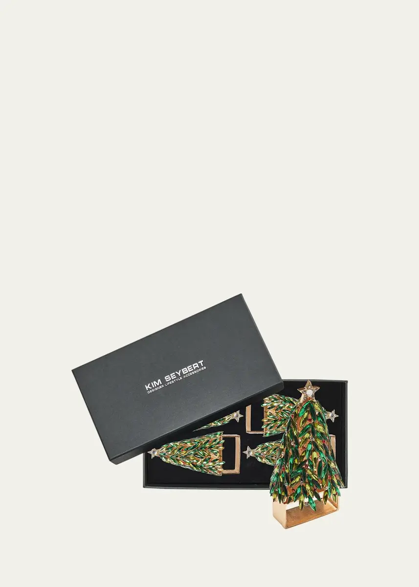 Kim Seybert Bejeweled Christmas Napkin Rings, Set of 4 | Thumbnail 3 Kim Seybert Bejeweled Christmas Napkin Rings, Set of 4 | Thumbnail 3