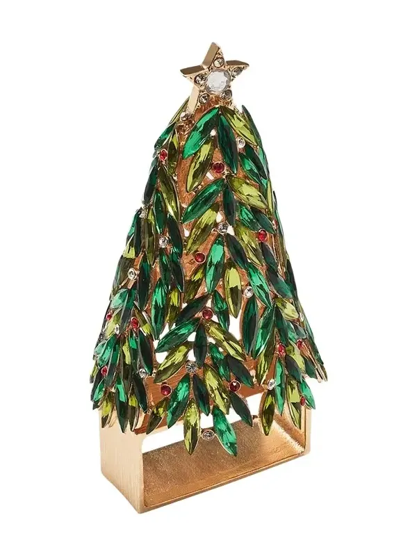 Kim Seybert Bejeweled Christmas Napkin Rings, Set of 4