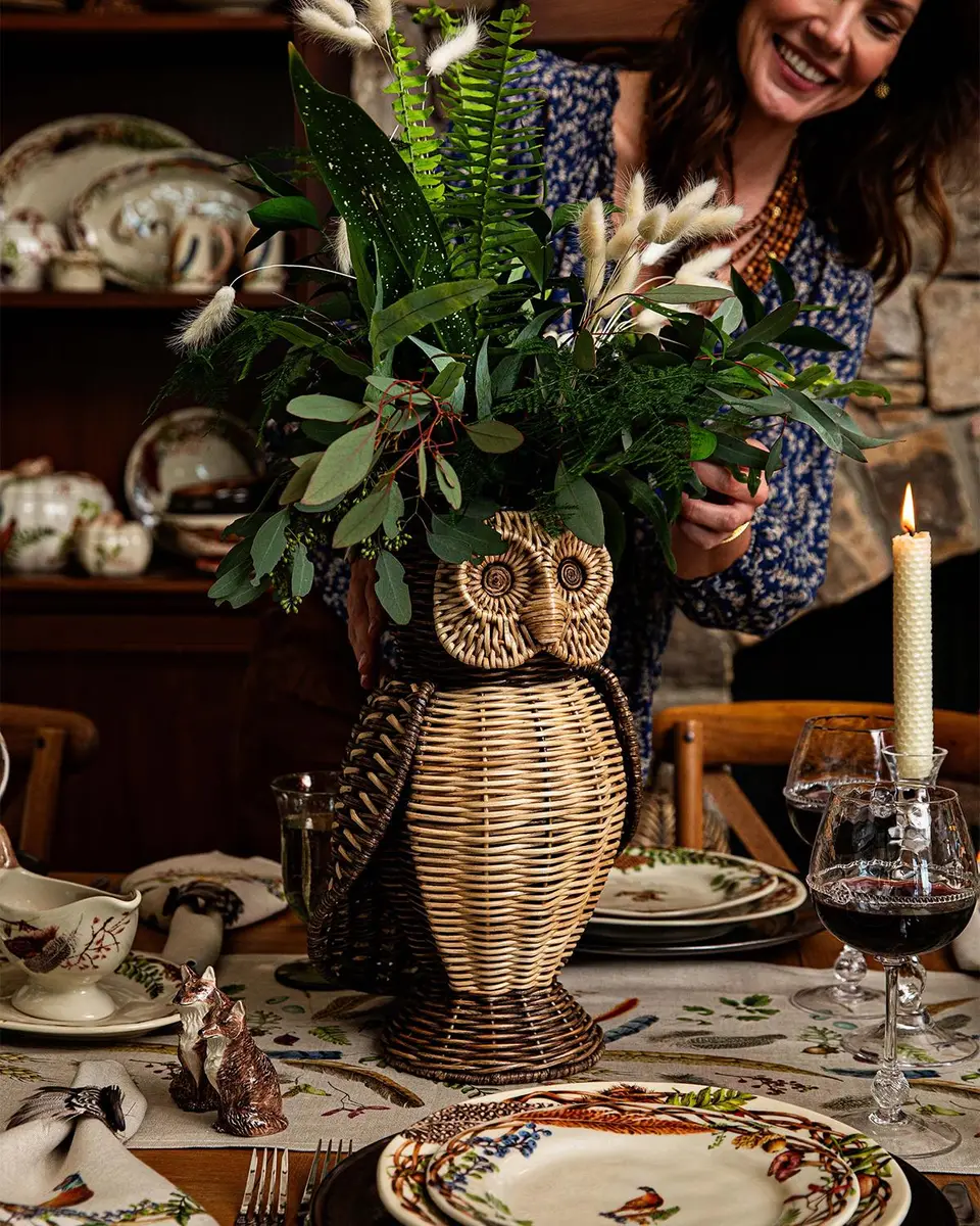 Juliska Devon Willow Owl Vase, 15" | Thumbnail 4