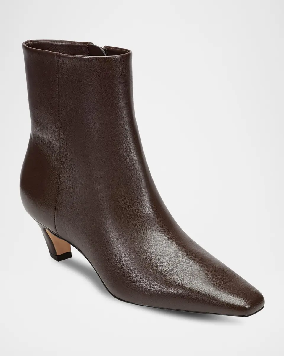 Marc Fisher LTD Danai Leather Zip Ankle Booties | Thumbnail 2