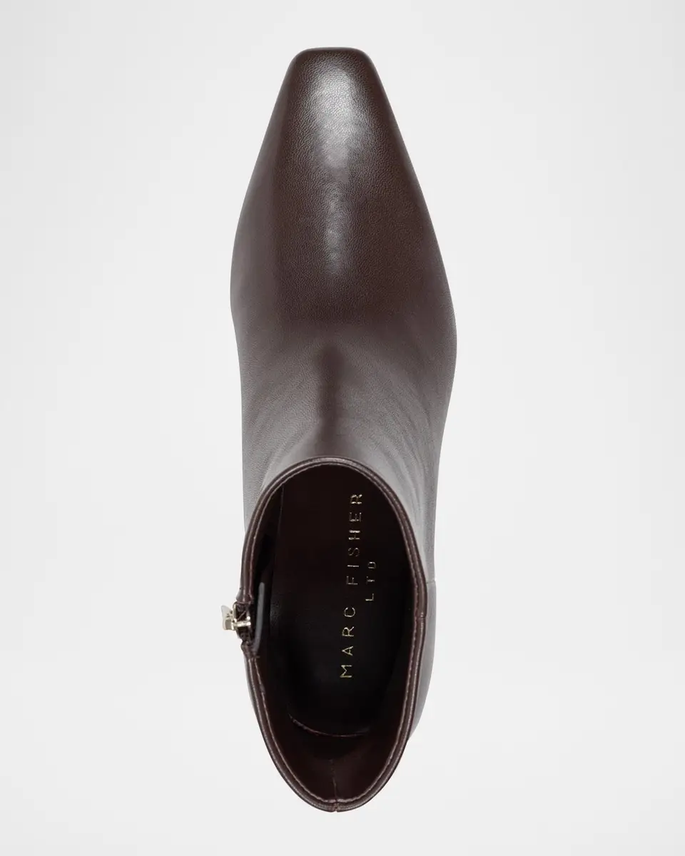 Marc Fisher LTD Danai Leather Zip Ankle Booties | Thumbnail 4