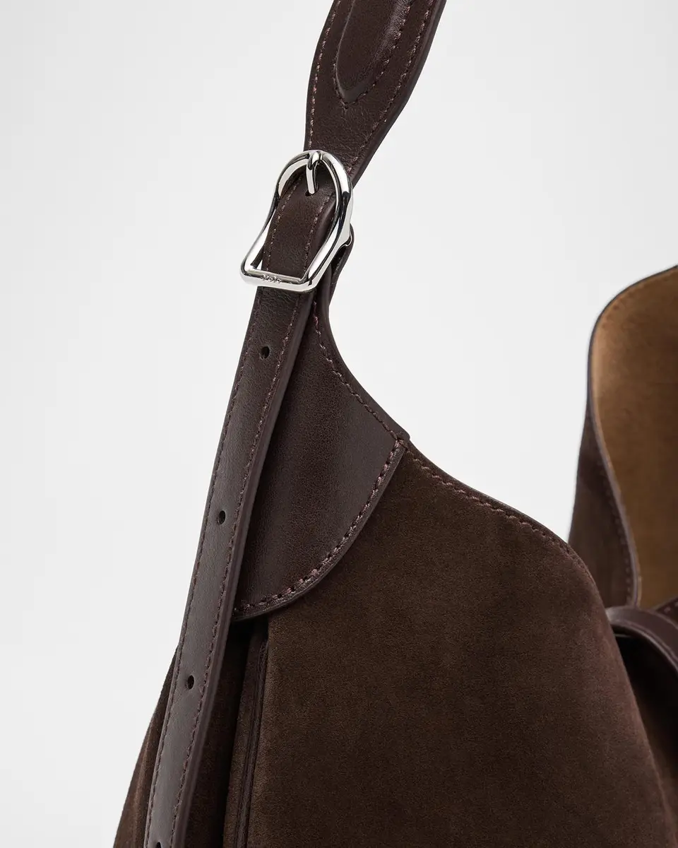 Polo Ralph Lauren Polo ID Suede Large Shoulder Bag | Thumbnail 6 Polo Ralph Lauren Polo ID Suede Large Shoulder Bag | Thumbnail 6