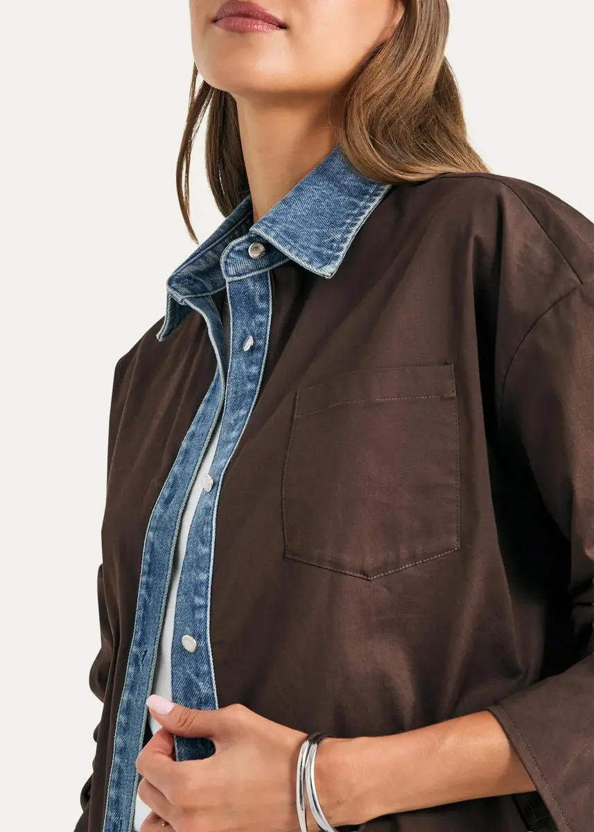 SEROYA Gill Oversized Button-Front Shirt | Thumbnail 4 SEROYA Gill Oversized Button-Front Shirt | Thumbnail 4