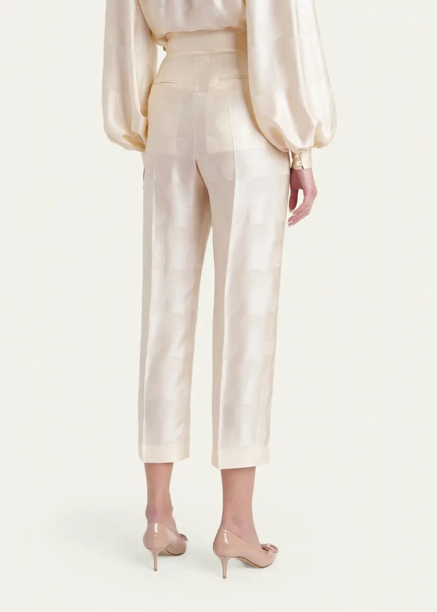 Valentino Garavani Satin Polka Dot Trousers | Thumbnail 3