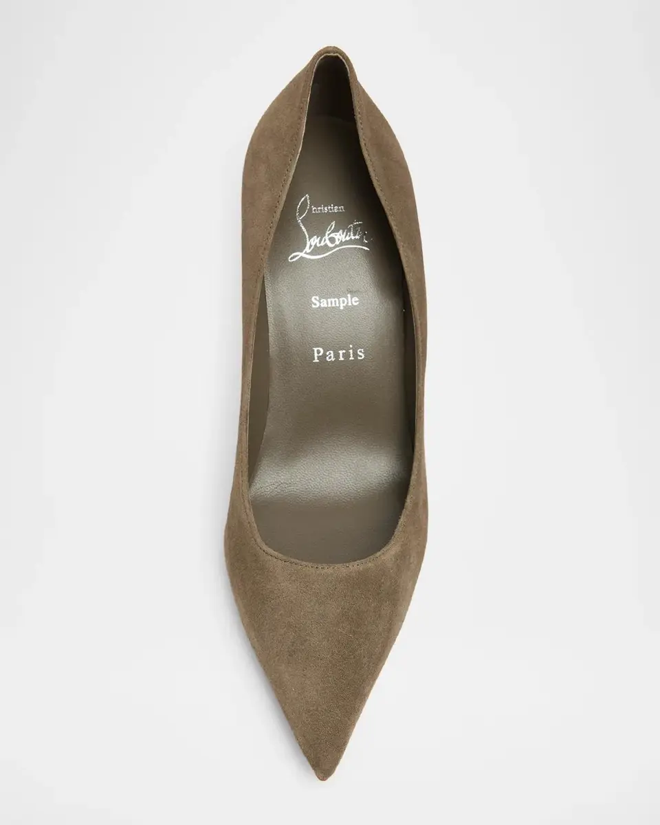 Christian Louboutin 80mm Miss Z Suede Pumps | Thumbnail 4 Christian Louboutin 80mm Miss Z Suede Pumps | Thumbnail 4