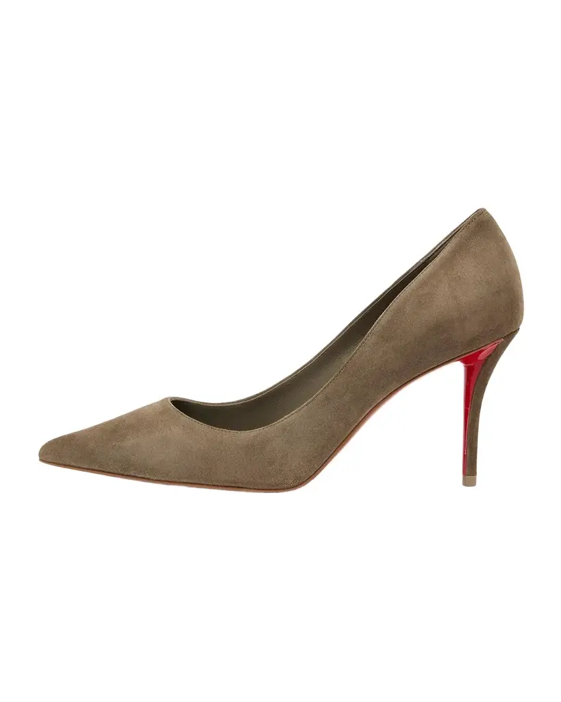 Christian Louboutin 80mm Miss Z Suede Pumps | Image 1 Christian Louboutin 80mm Miss Z Suede Pumps | Image 1
