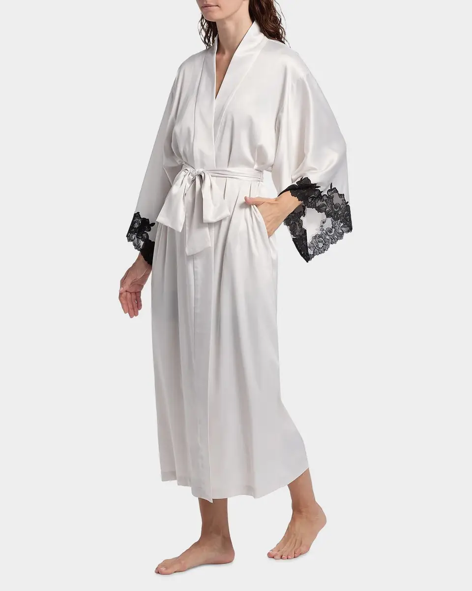 Natori Peony Glamour Lace-Trim Robe | Thumbnail 7 Natori Peony Glamour Lace-Trim Robe | Thumbnail 7