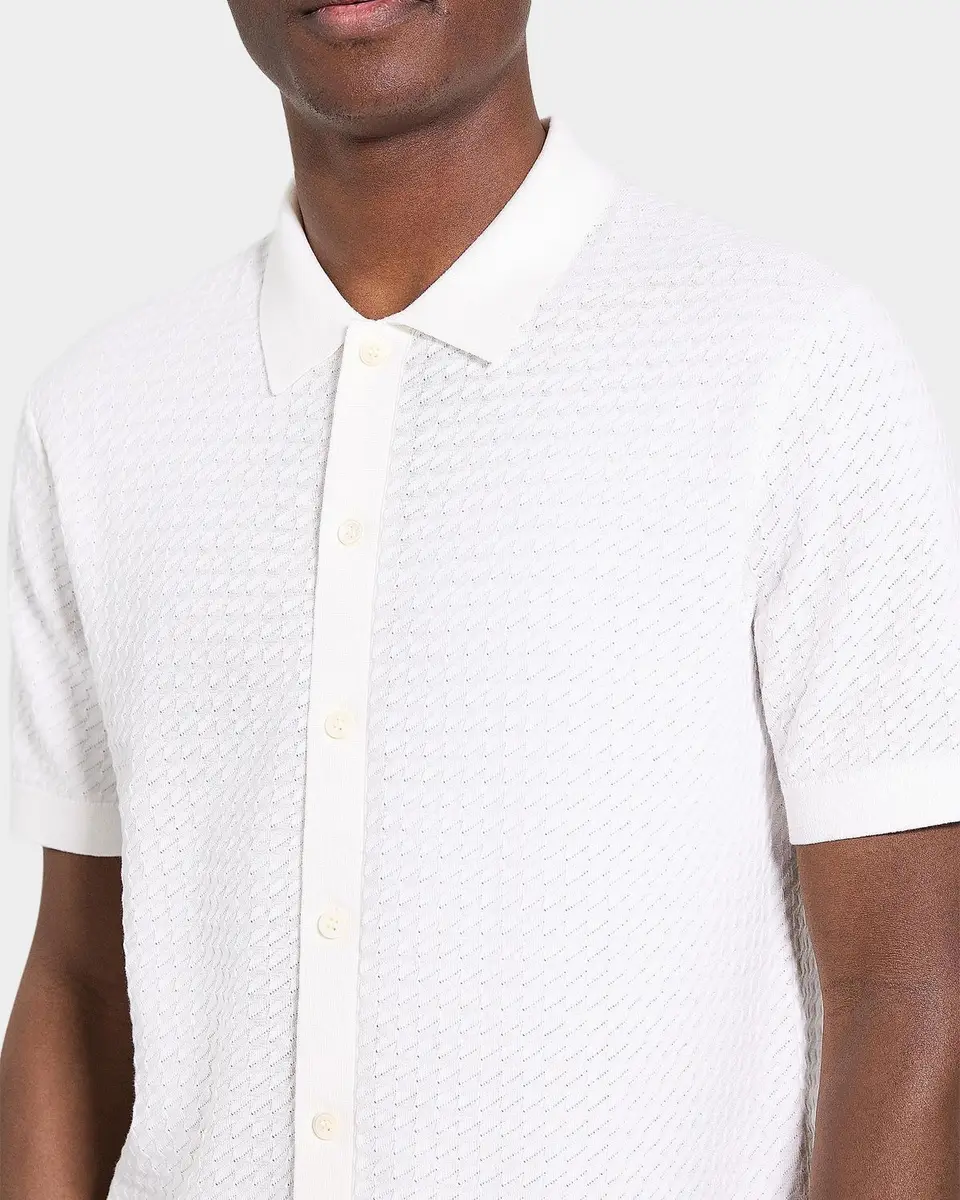 Theory Men's Cairn Cotton Waffle-Knit Shirt | Thumbnail 5 Theory Men's Cairn Cotton Waffle-Knit Shirt | Thumbnail 5