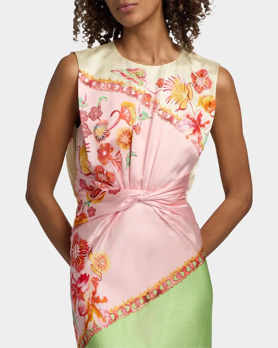 Saloni Gwen Silk Midi Dress | Thumbnail 5 Saloni Gwen Silk Midi Dress | Thumbnail 5